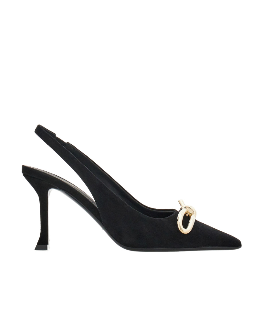 Shop Ferragamo Asymmetrical Bow Knot High Heels In Black
