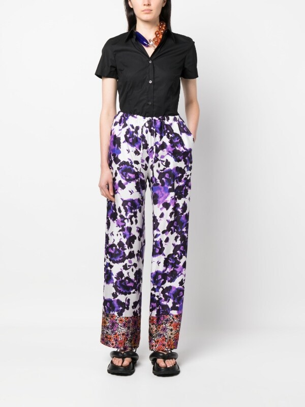 Shop Dries Van Noten Lapel Short-sleeved Shirt In Black