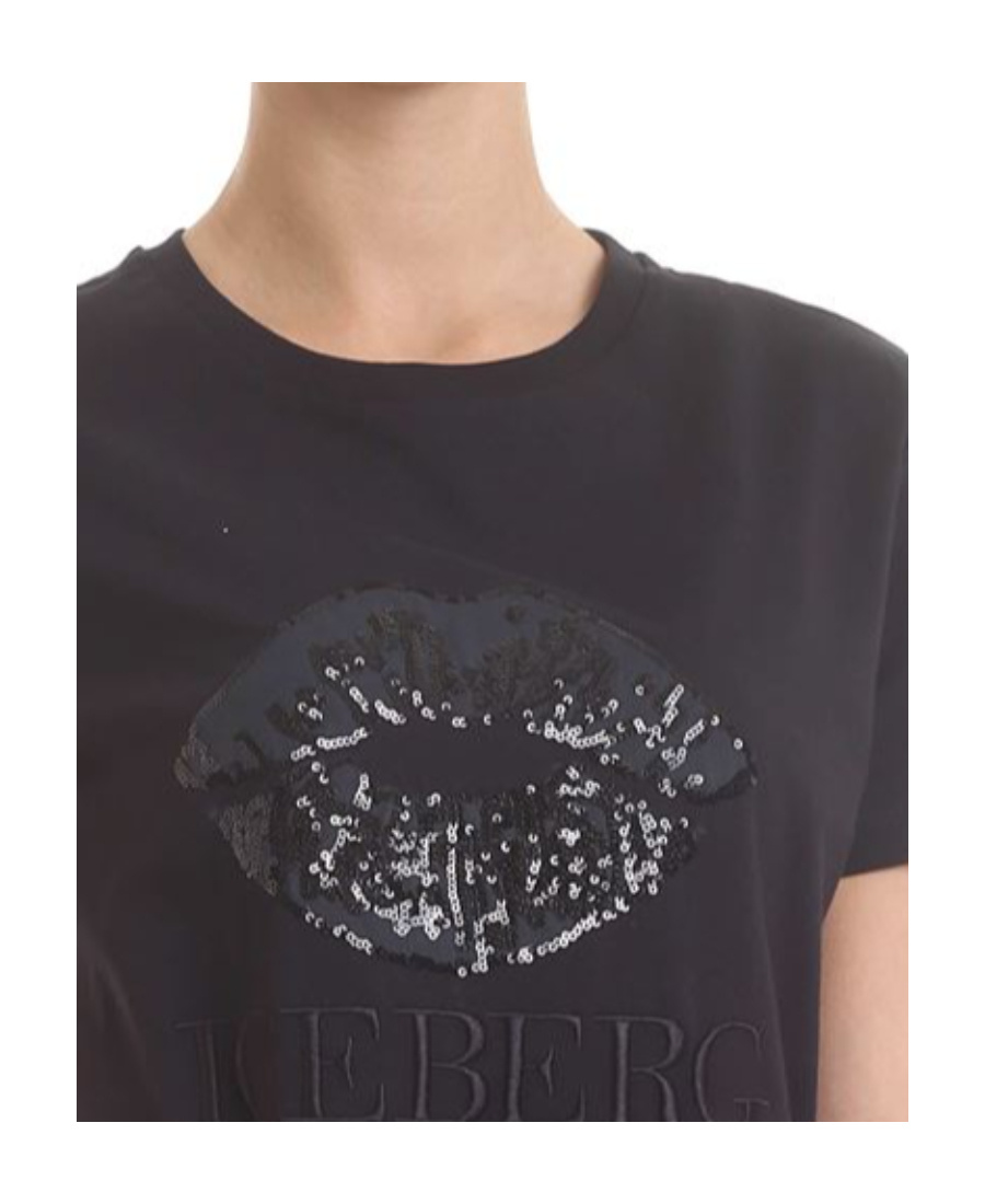 Iceberg Round-necked T-shirt In Black