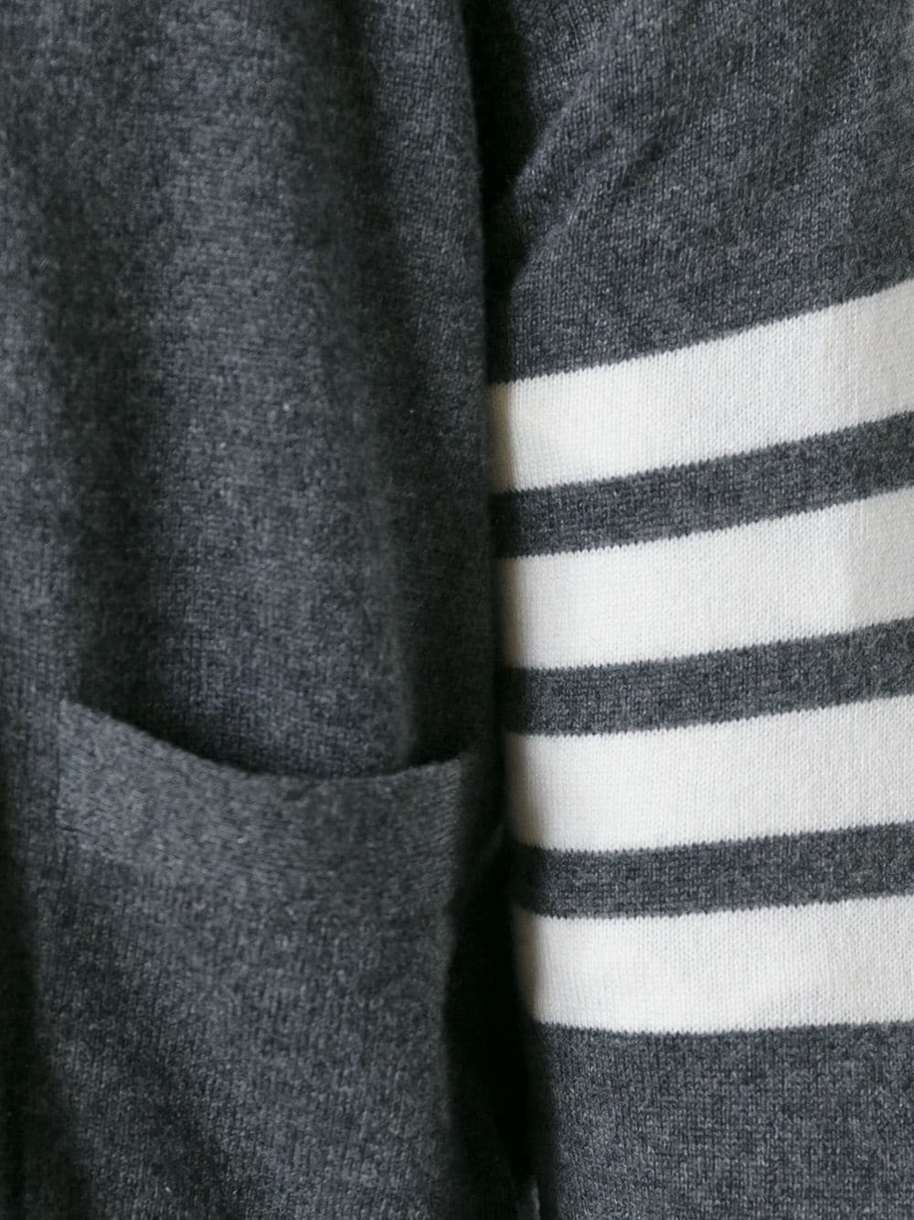 Shop Thom Browne 4-bar Cashmere Cardigan In Black