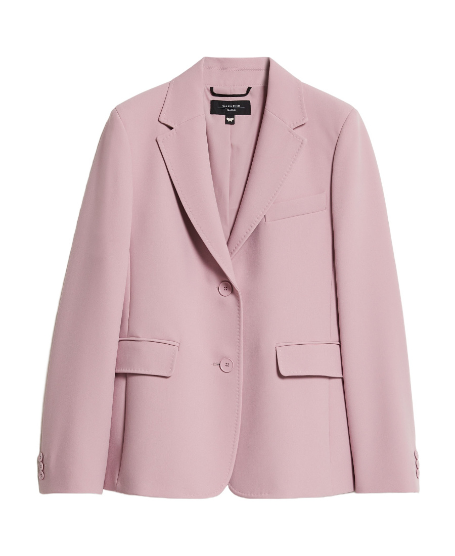 Weekend Max Mara Single-breasted Uva Blazer In Pink