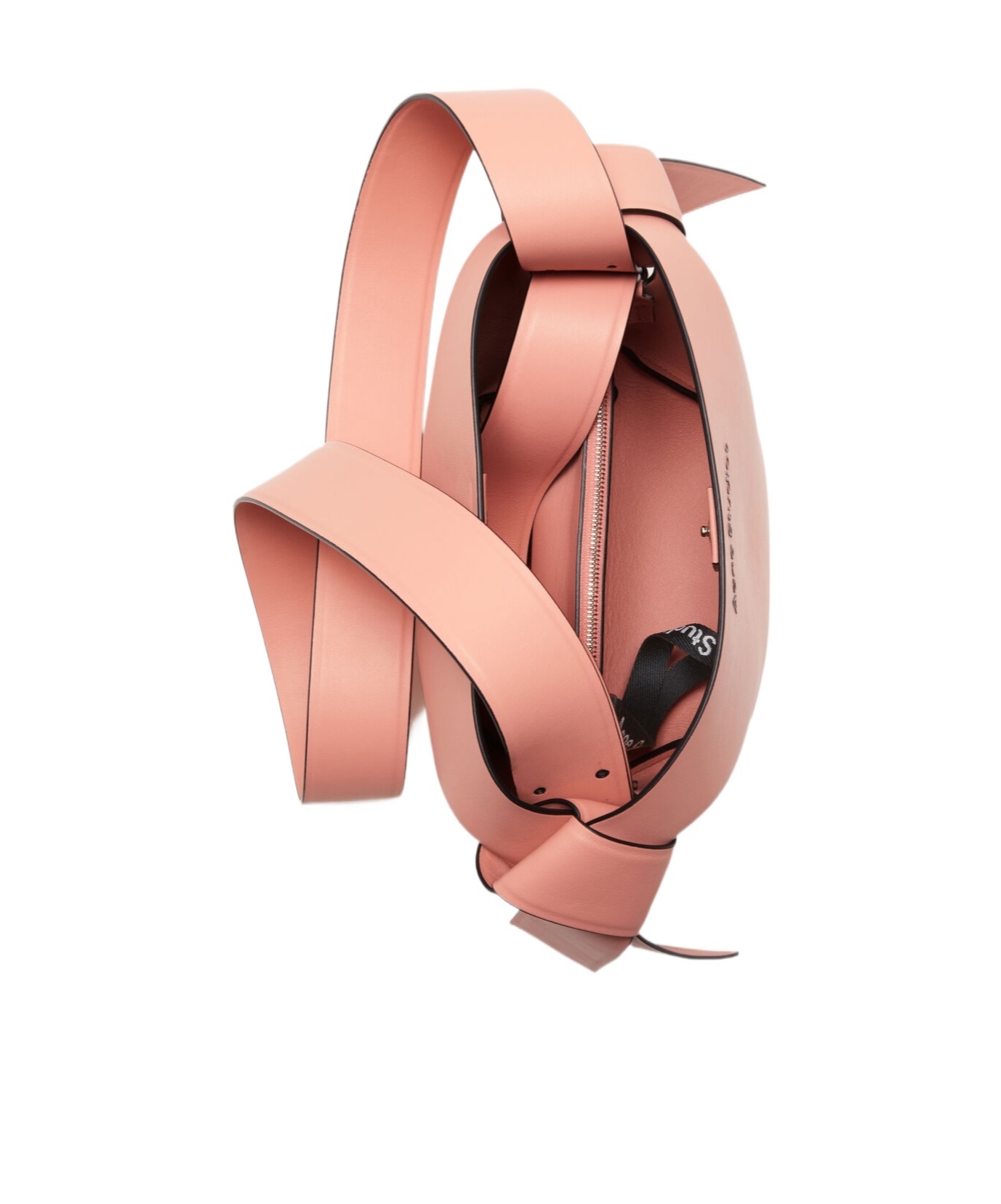 Acne Studios Musubi Salmon Pink Calf Leather Mini Bag In Pink