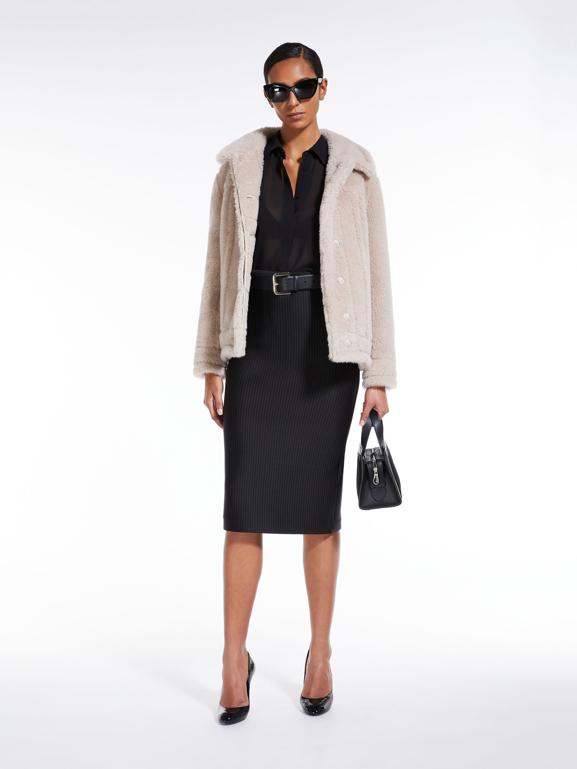 Max Mara Teddino Relaxed-fit Wool And Silk-blend Coat In Nude