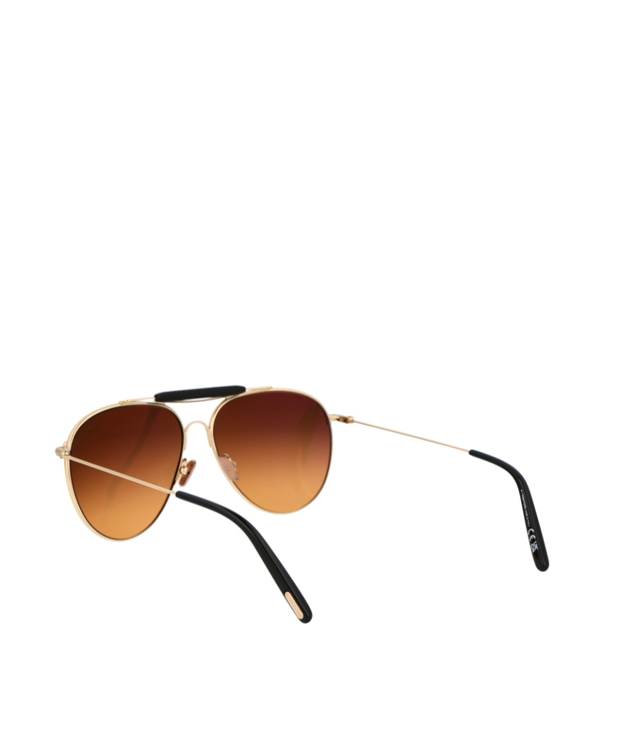 Tom Ford Tinted Pilot-frame Sunglasses In Brown