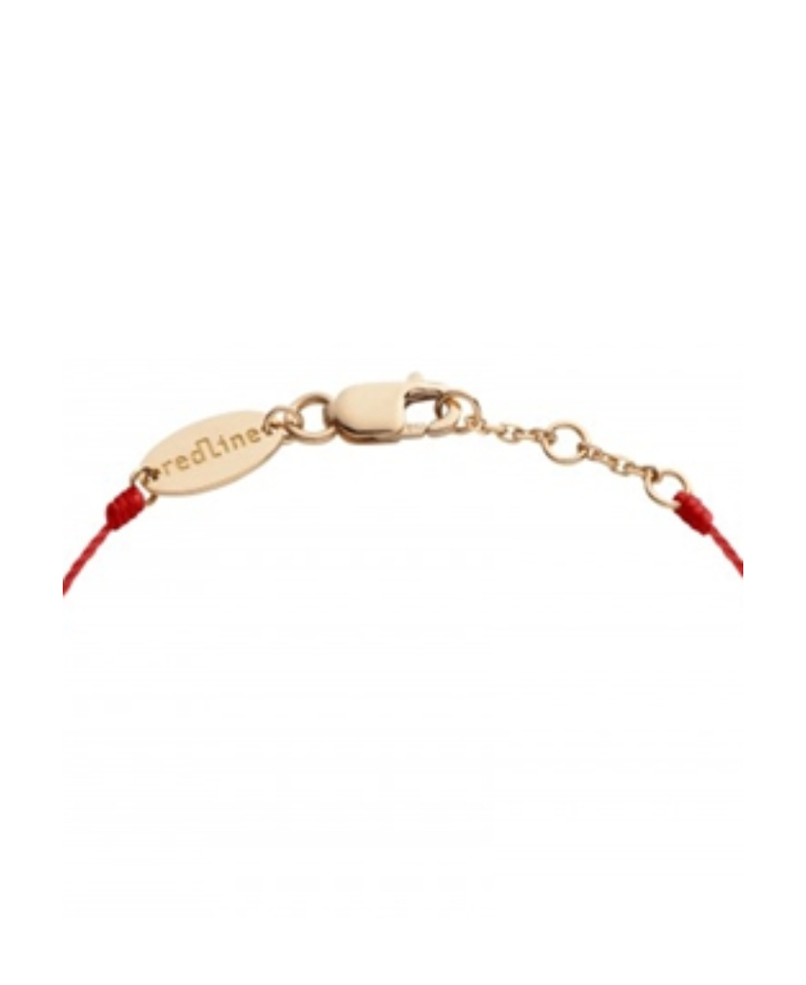 Redline 18kt Rose Gold And Diamond String Bracelet In Yellow
