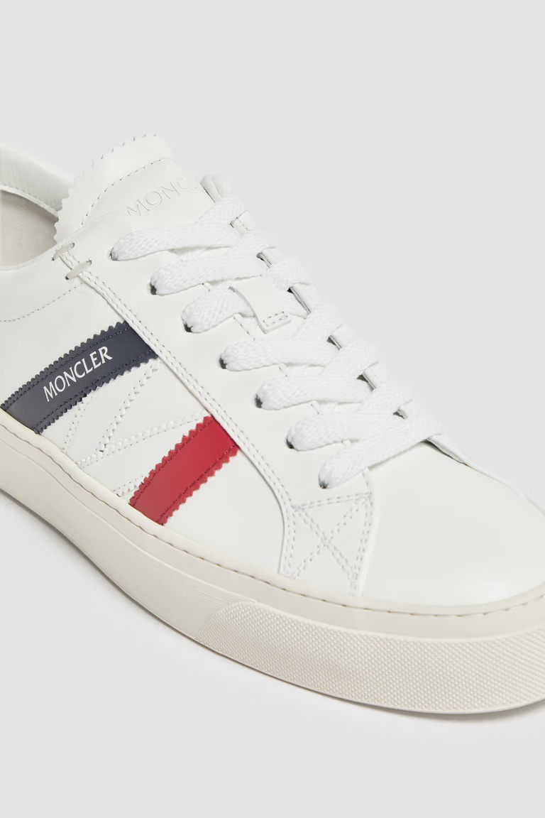 Shop Moncler Monaco M Lace-up Sneakers In White