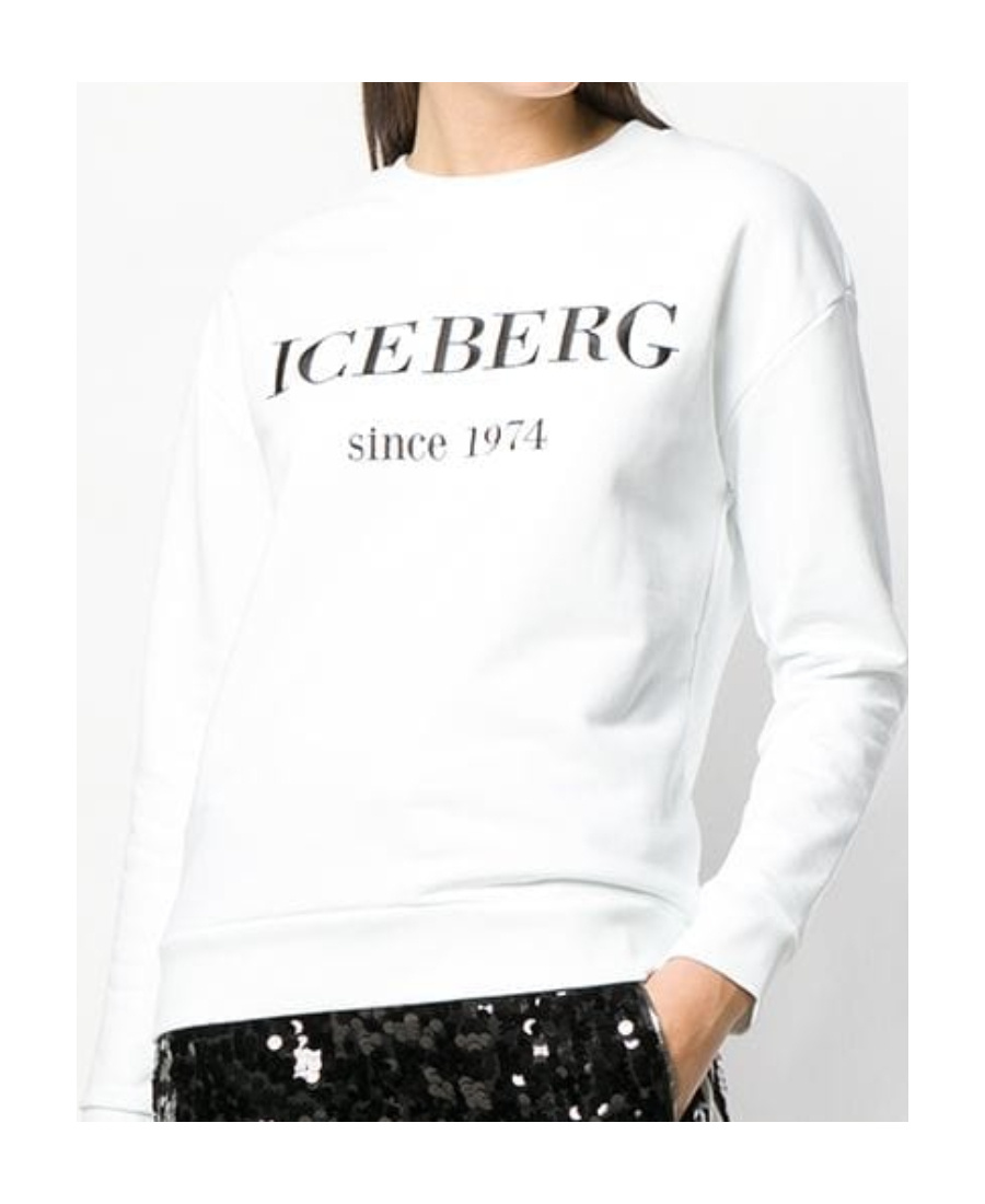 Iceberg Embroidered Logo Sweatshirt In White