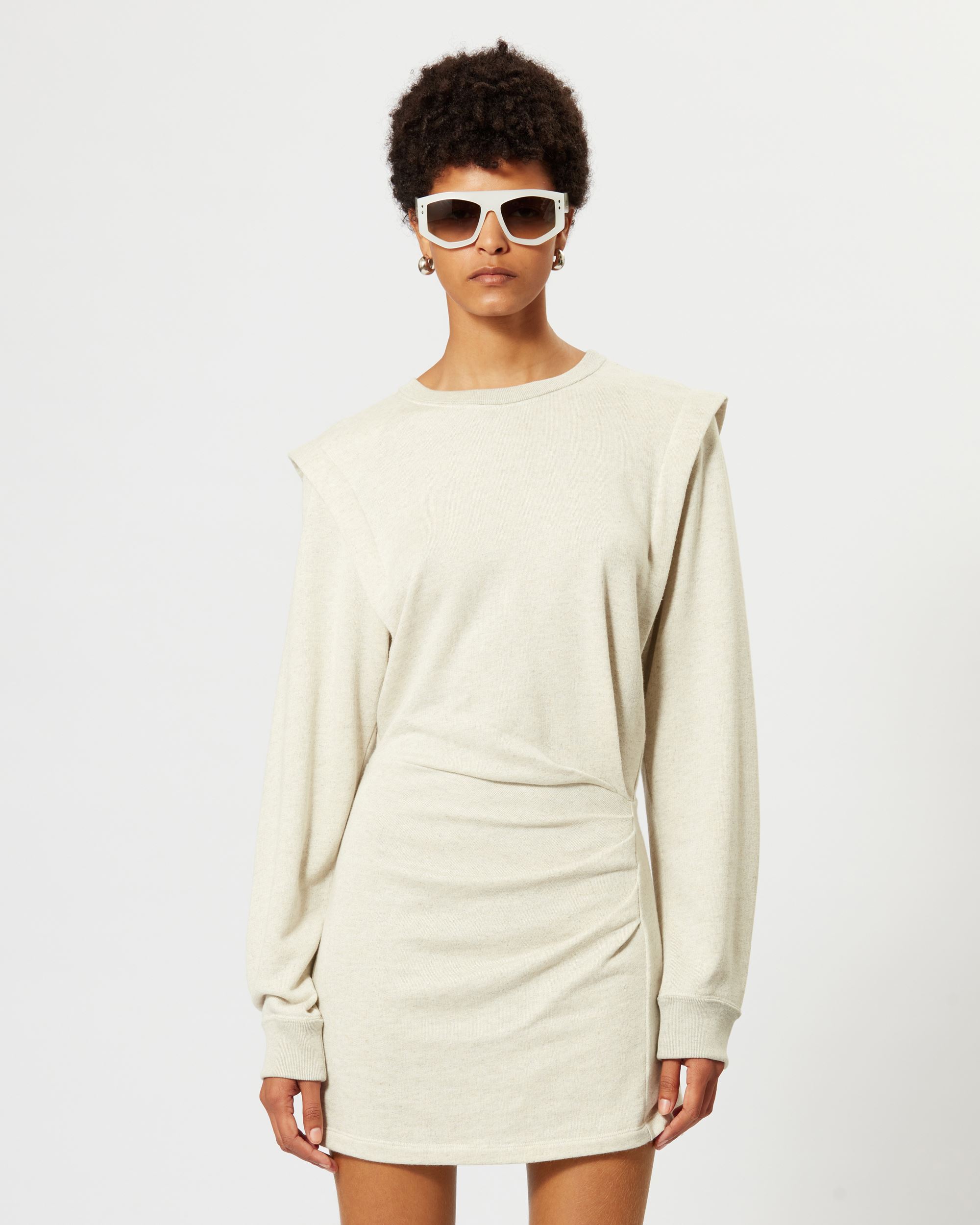Isabel Marant Étoile Long Sleeved Dress In White
