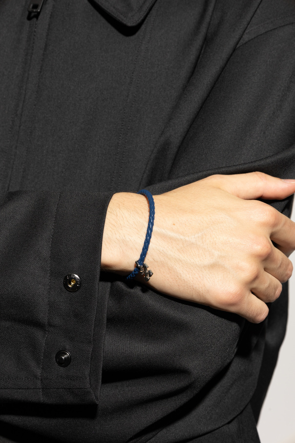 Off-white Logo Bracelet In Blue