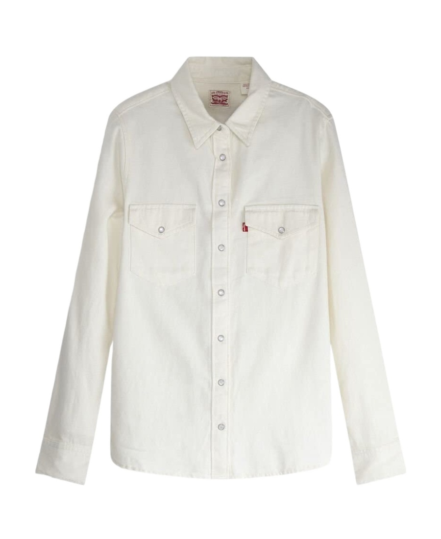 Levi's Lapel Long-sleeved Shirt In White