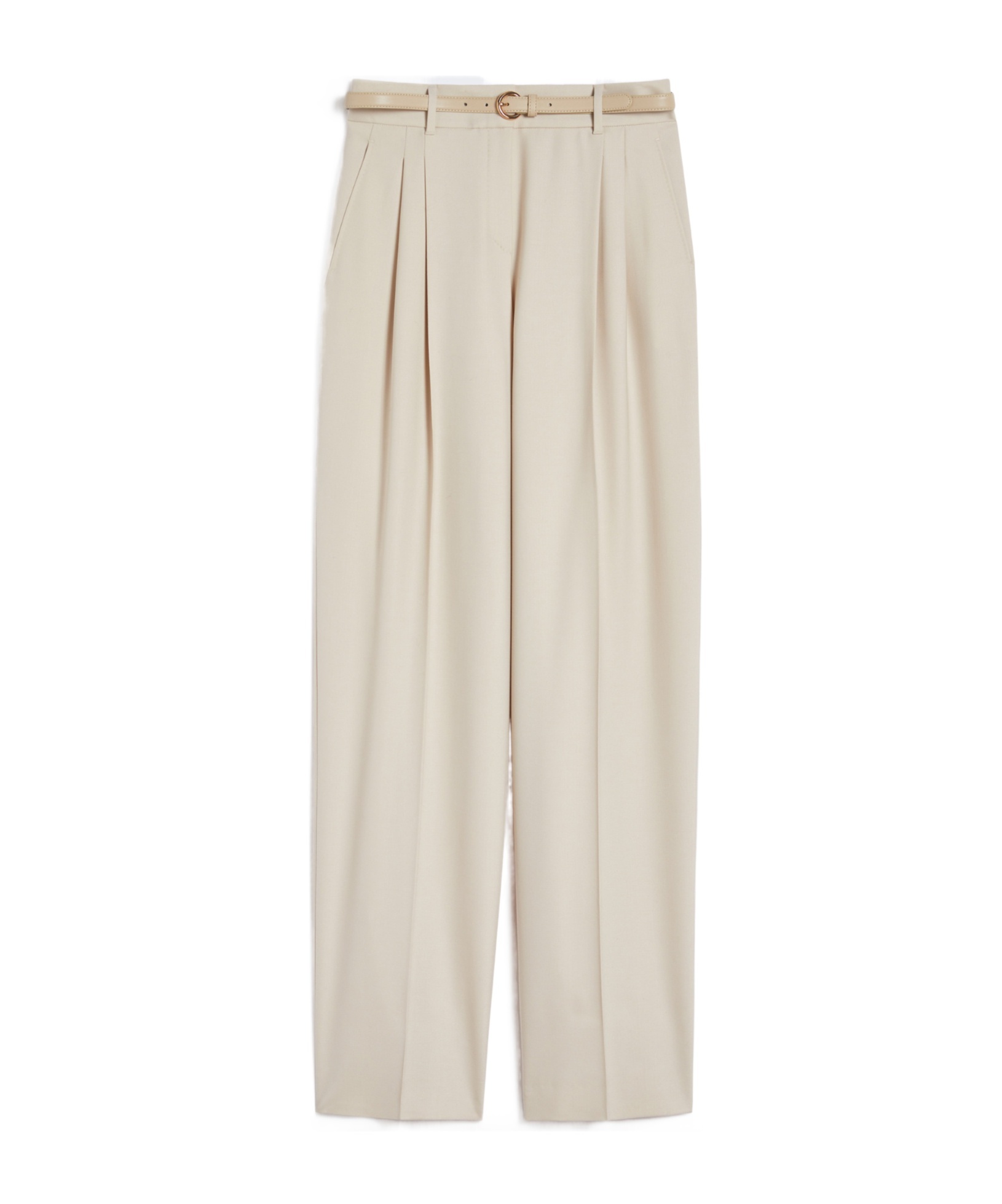 Max Mara Studio Entrata Trouser Beige In Neutral