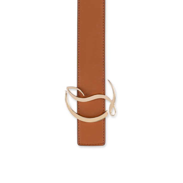Christian Louboutin Cl Logo Leather Belt