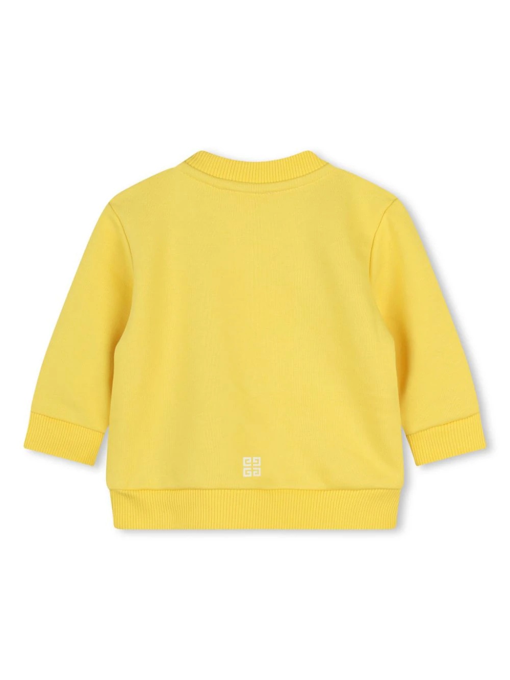 Givenchy Long-sleeved Round-neck Sweater In Yellow