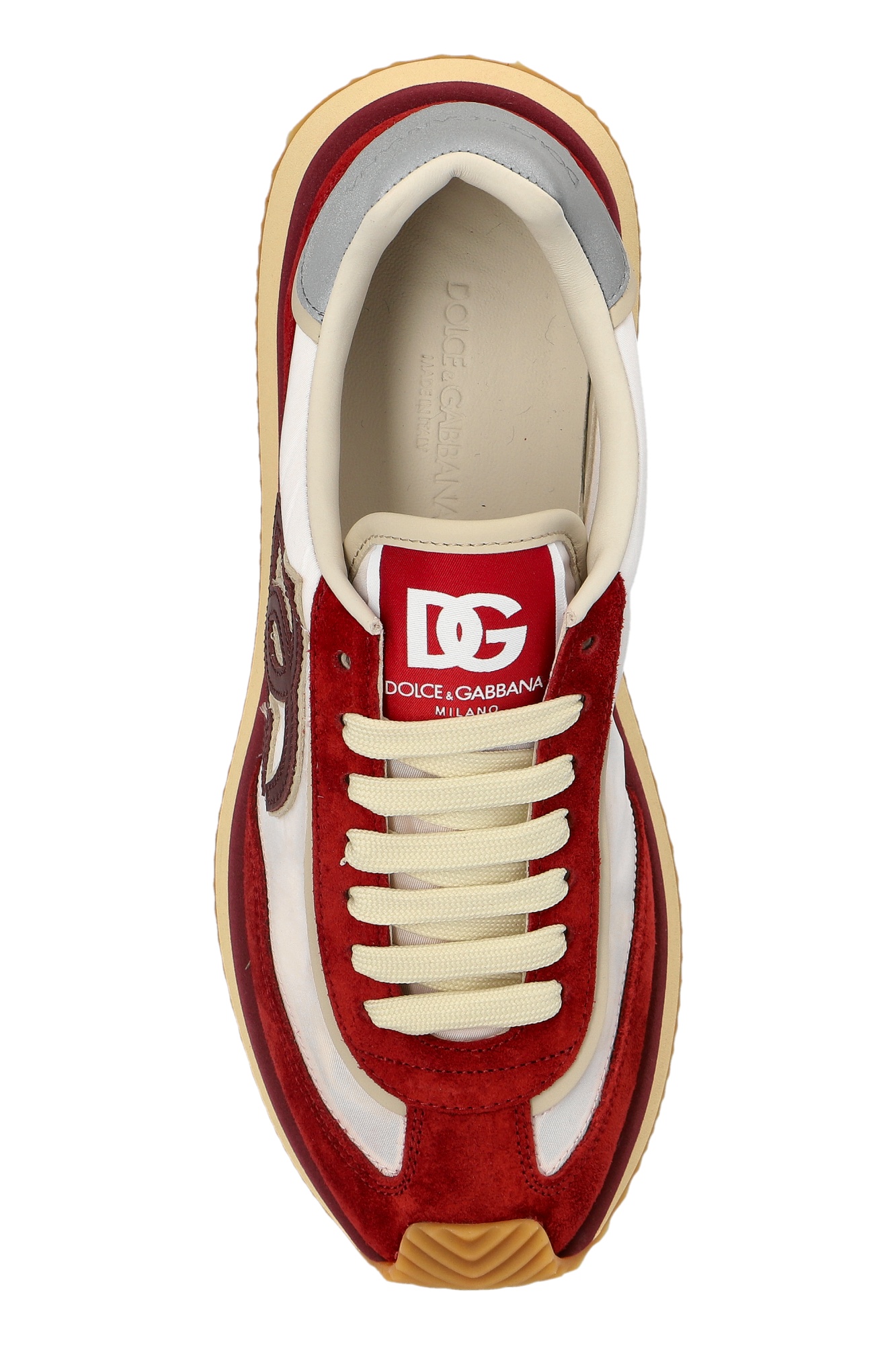 Dolce & Gabbana Dg Cushion Suede-trimmed Sneakers