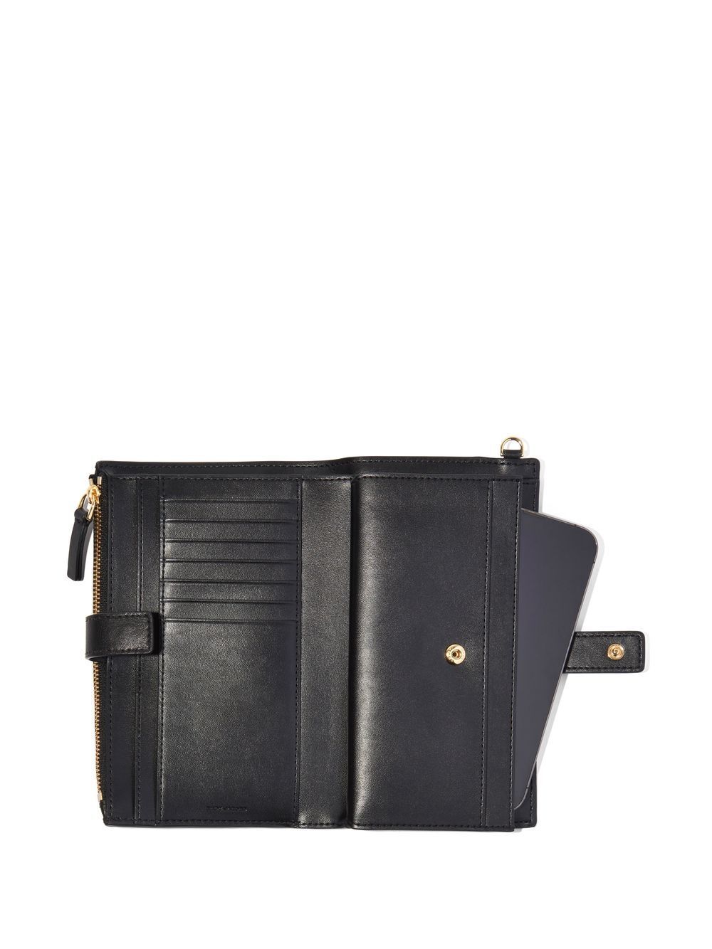 Marc Jacobs The Phone Wristlet Wallet In Black