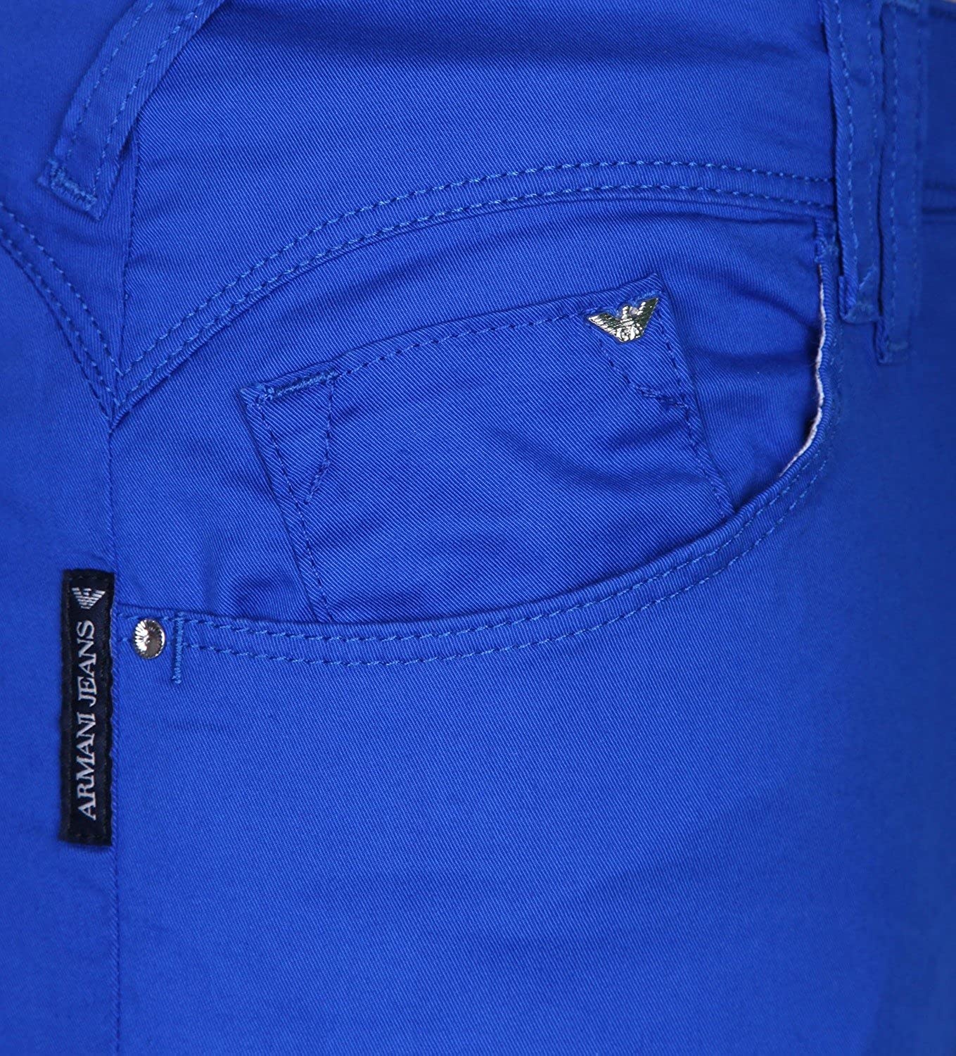 Armani Jeans Logo Straight Jeans In Blue