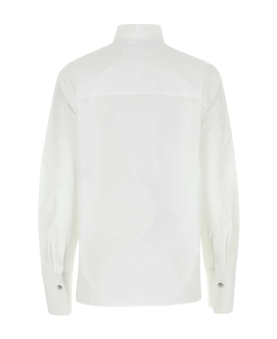 Jil Sander Bow-detailing Cotton Shirt In White