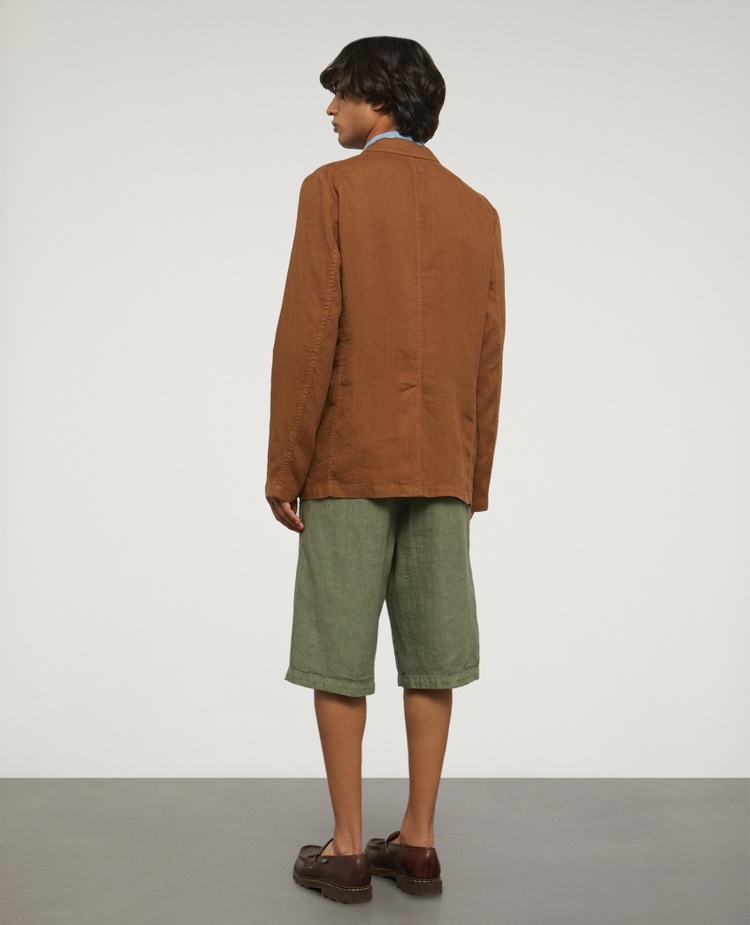 Aspesi Long Sleeved Suit Jacket In Brown
