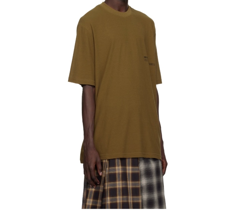 Shop Song For The Mute Round Neck Short Sleeve T-shirt In Brown