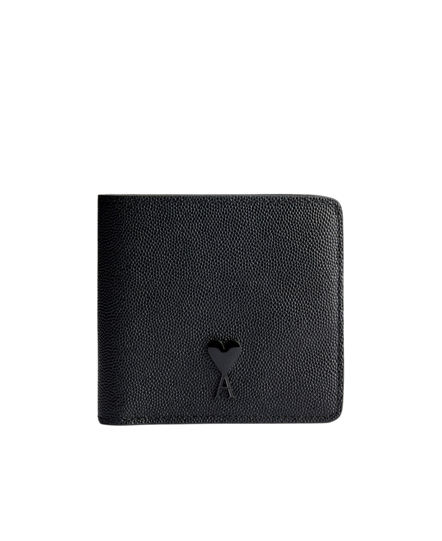 Ami Alexandre Mattiussi Logo Folding Wallet In Black