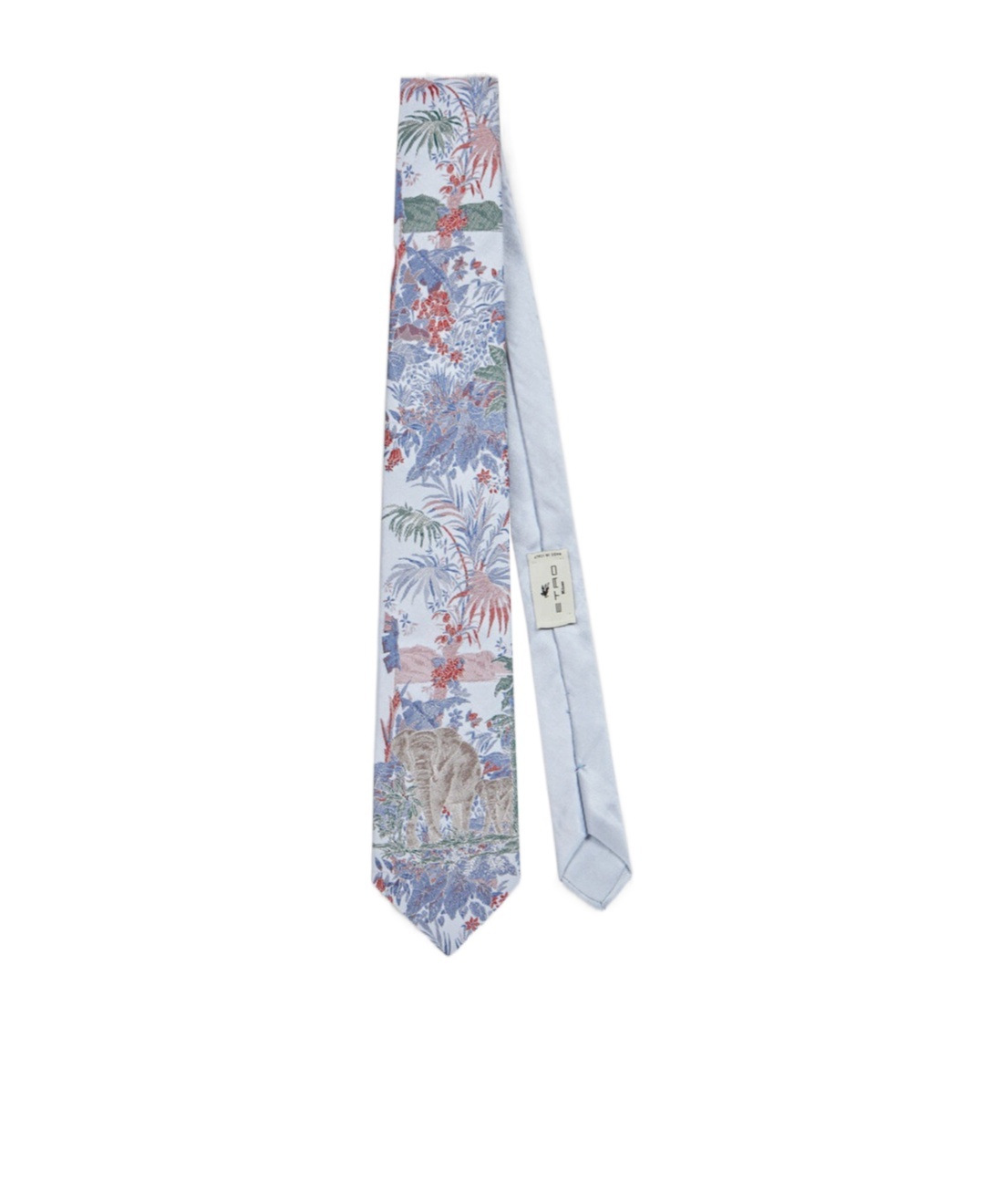 Etro Patterned Silk Tie In Multicolor