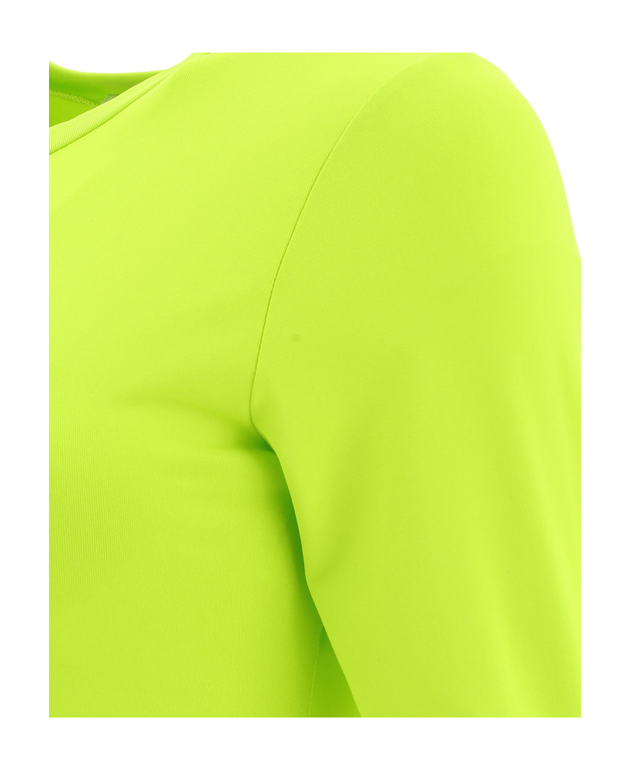 Msgm Long Sleeved T-shirt In Yellow