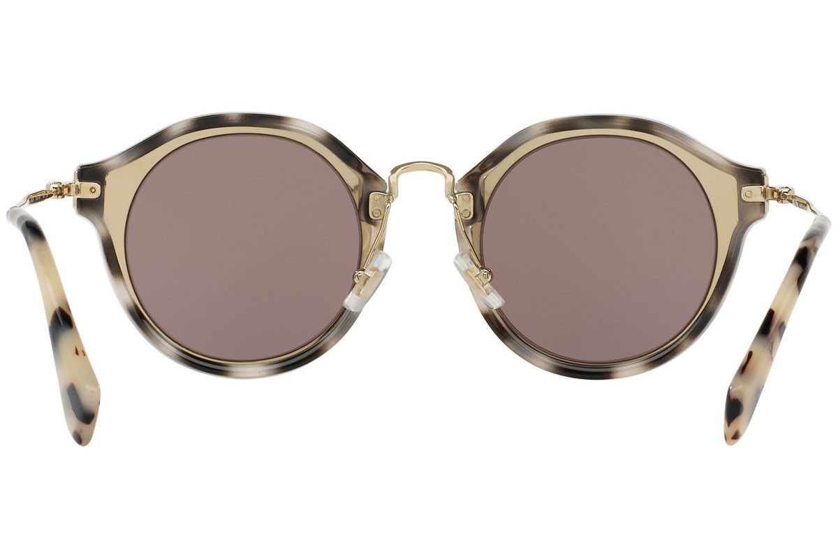 Miu Miu Logo Sunglasses In Gray