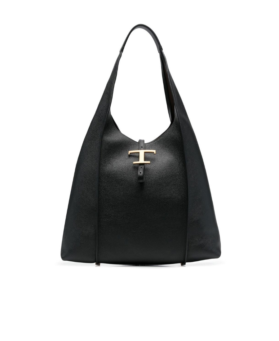 Tod's T Timeless Mini Leather Tote Handbag Handbag In Black