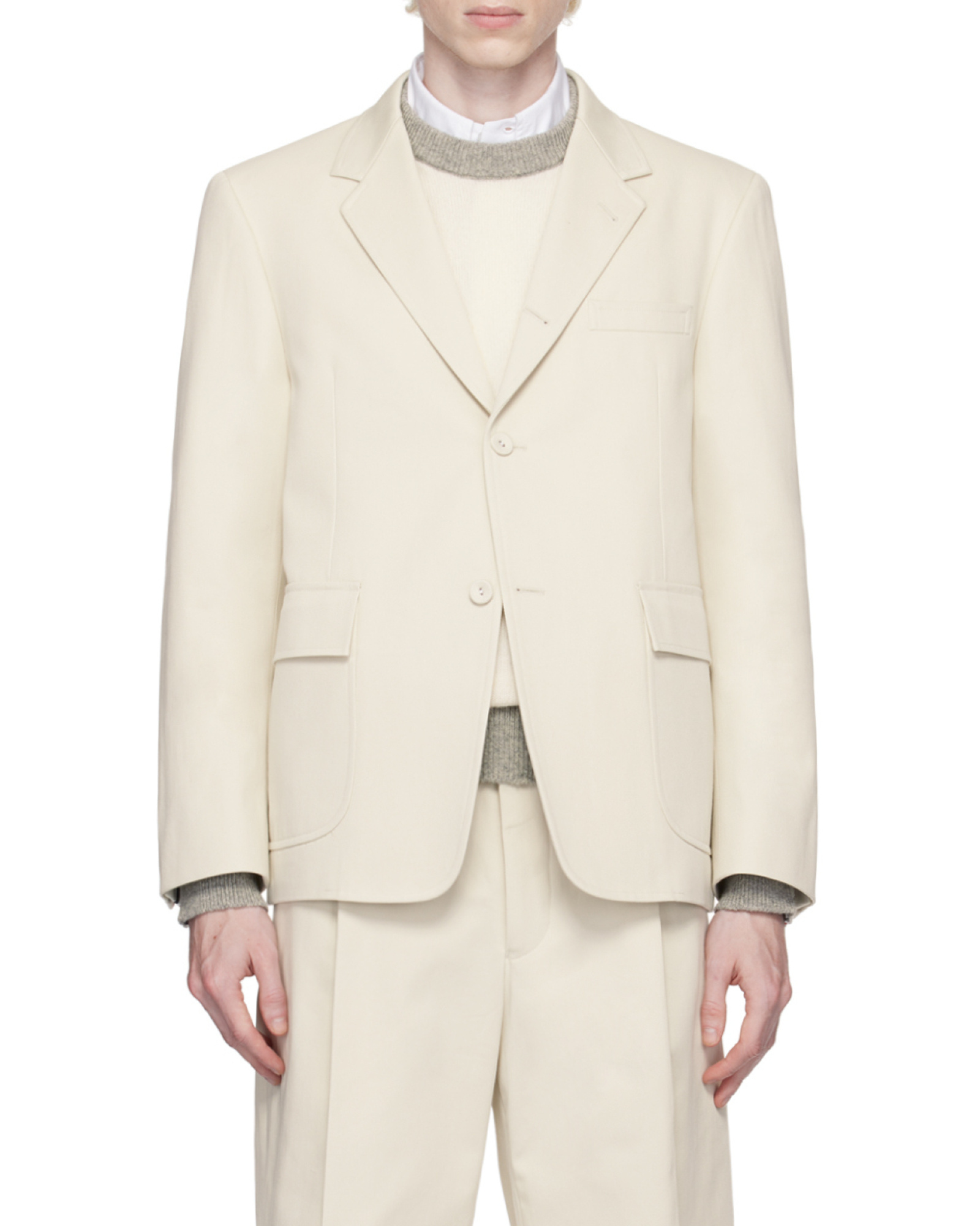 THOM BROWNE RWB-STRIPE TAILORED BLAZER