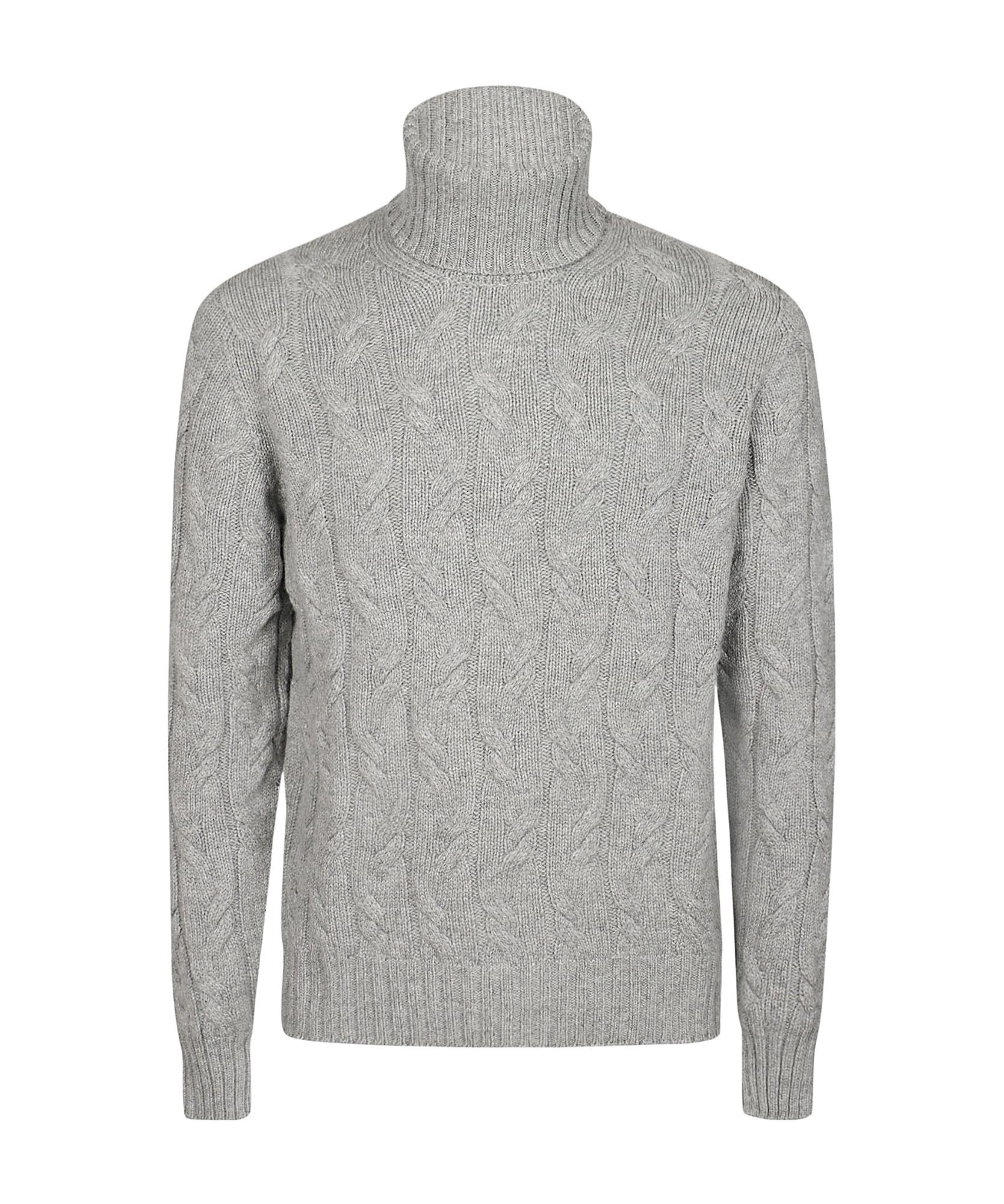 Drumohr Treccia Turtleneck In Gray