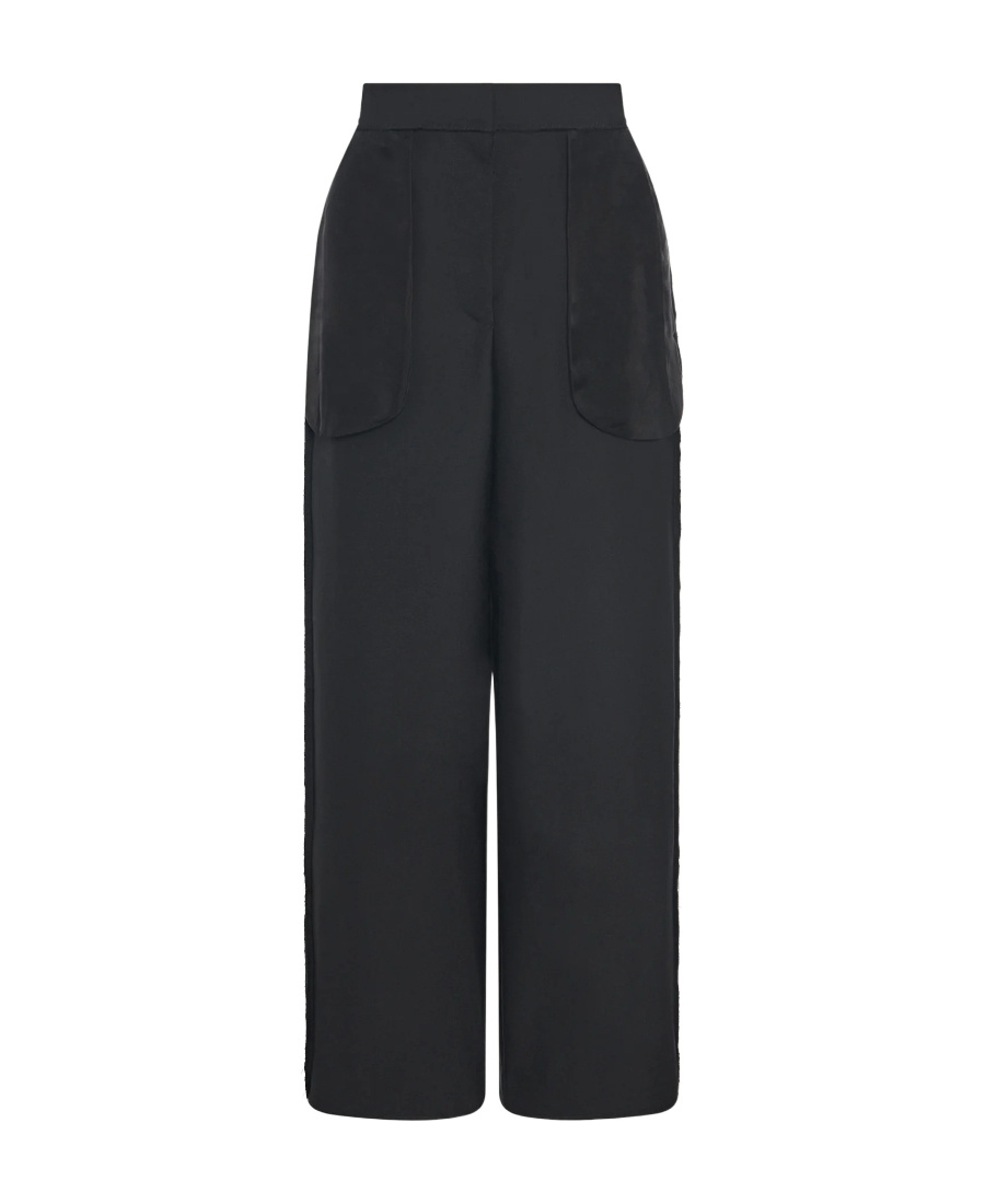 The Row Claudiu Wool And Mohair Casual Pants In Black