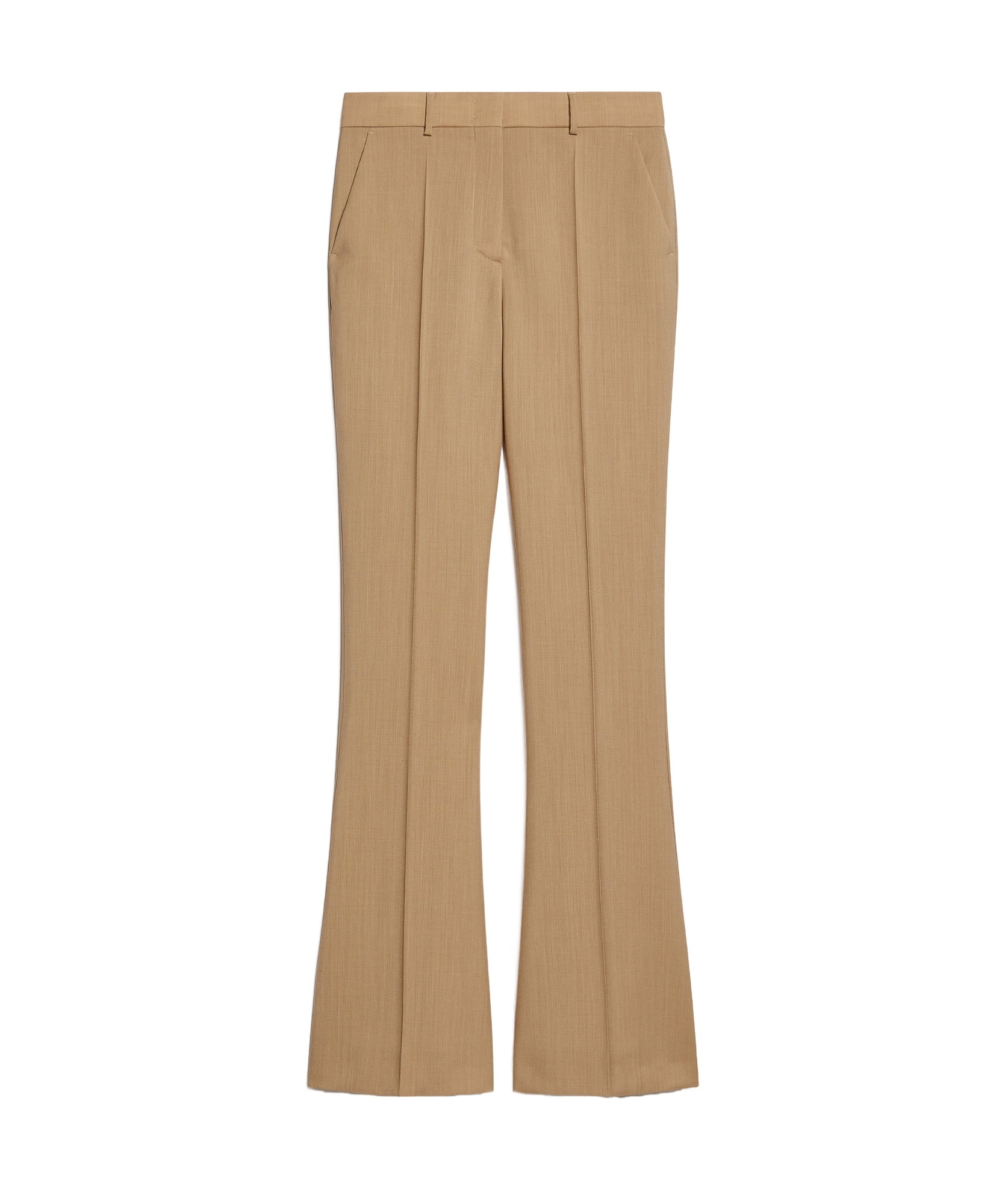 Sportmax Multi-pocket Bell Bottoms In Nude