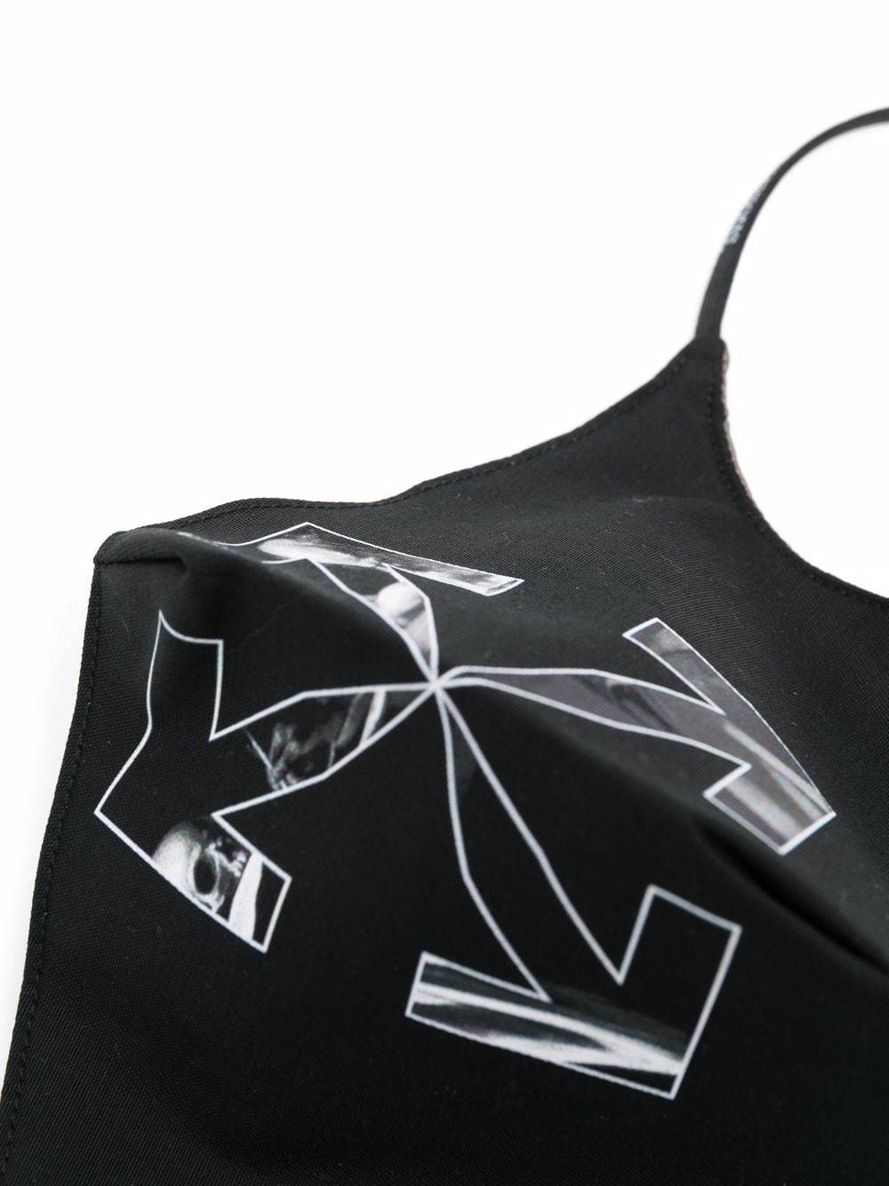 Off-white Caravaggio Arrows-print Face Mask In Black