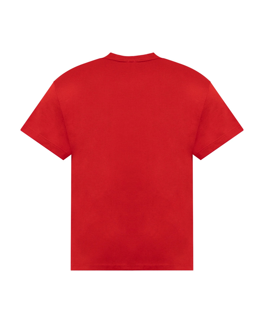 Alexander Mcqueen Logo Short-sleeved T-shirt In Red