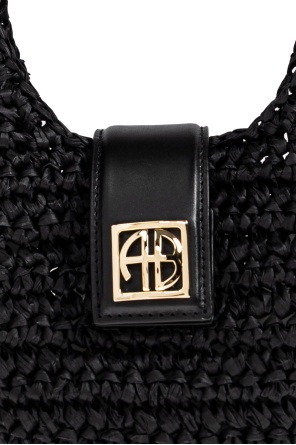 Anine Bing Logo Shoulder Bag In Black