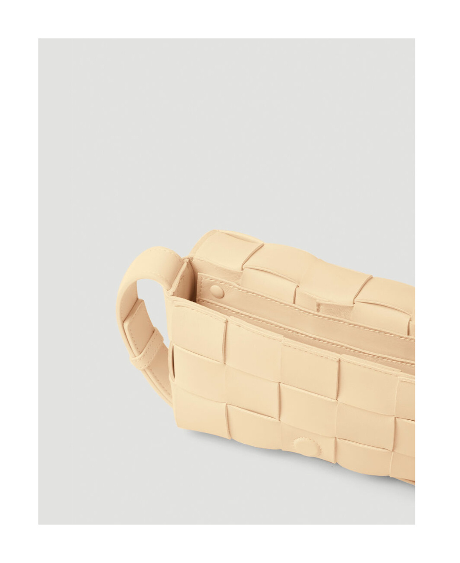 Bottega Veneta Small Cassette Shoulder Bag In Nude