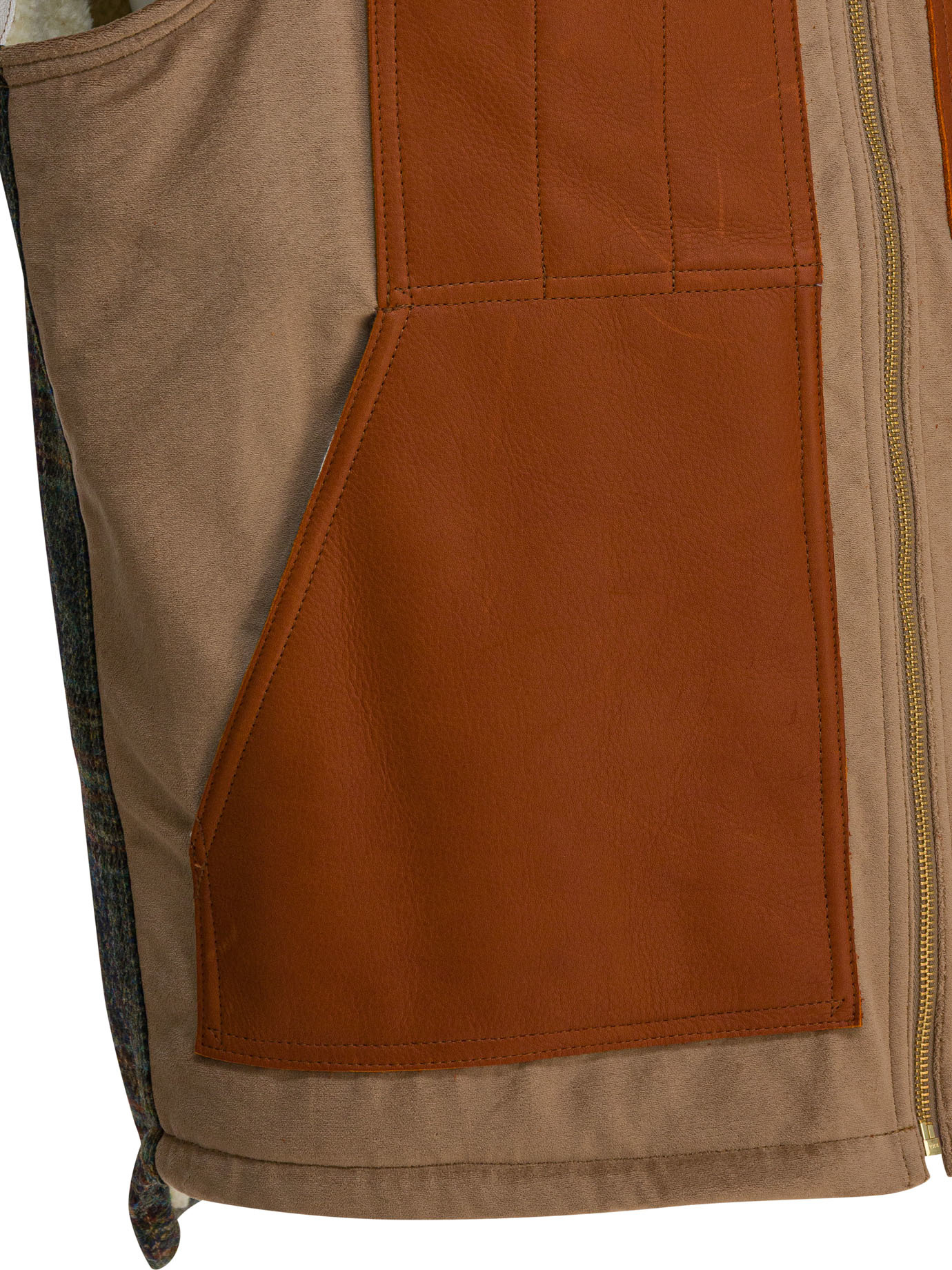 Junya Watanabe Logo Zip-up Vest In Brown