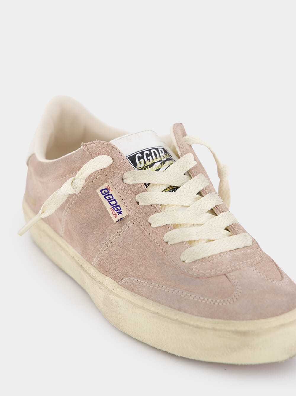 Golden Goose Soul Star' Sneakers In Purple Suede In Nude