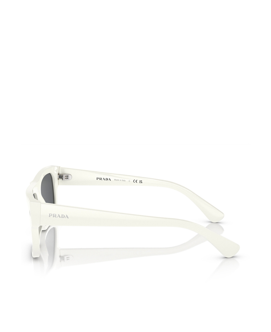 Prada Eyewear Rectangle Frame Sunglasses In White
