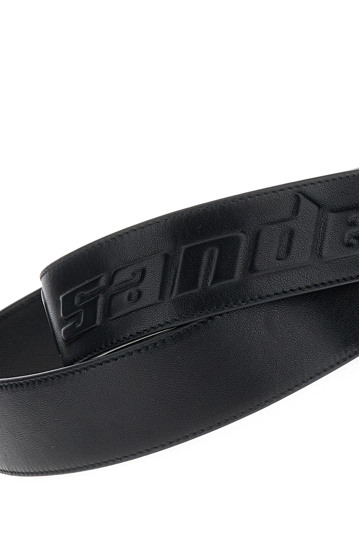 Jil Sander Logo Embossed Bag Strap In Black