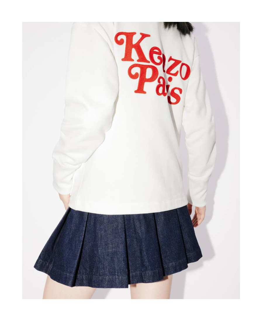 Kenzo X Verdy Embroidered Cardigan In White