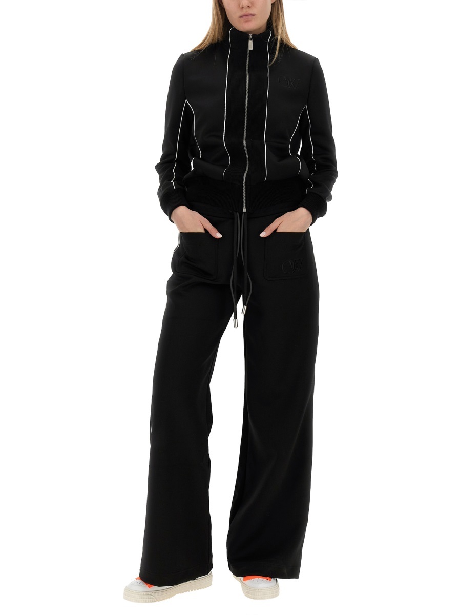 Off-white Black Track Pants In Black