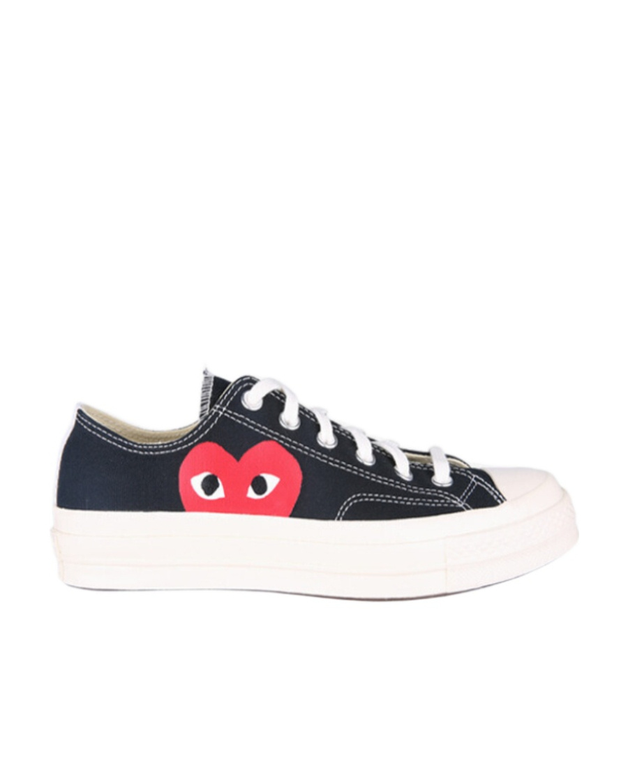Comme Des Garçons Play Black Converse Edition Chuck 70 Cdg Ox Sneakers In White