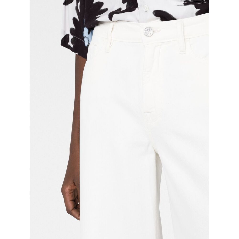 Frame High Rise Le Palazzo Crop Jean In Au Natural Clean Raw After In Neutral