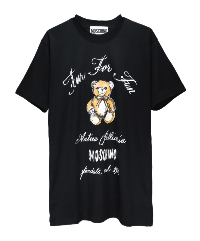 Moschino Knit Dress In Black