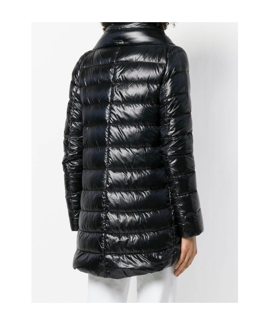 Herno Amelia Stand Collar Down Puffer Coat In Black