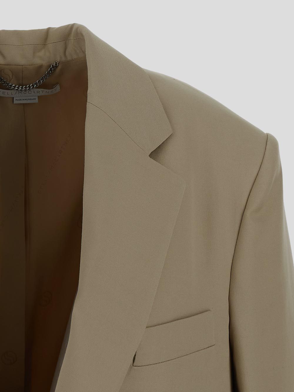 Shop Stella Mccartney Single-breasted Tailored Blazer In Brown