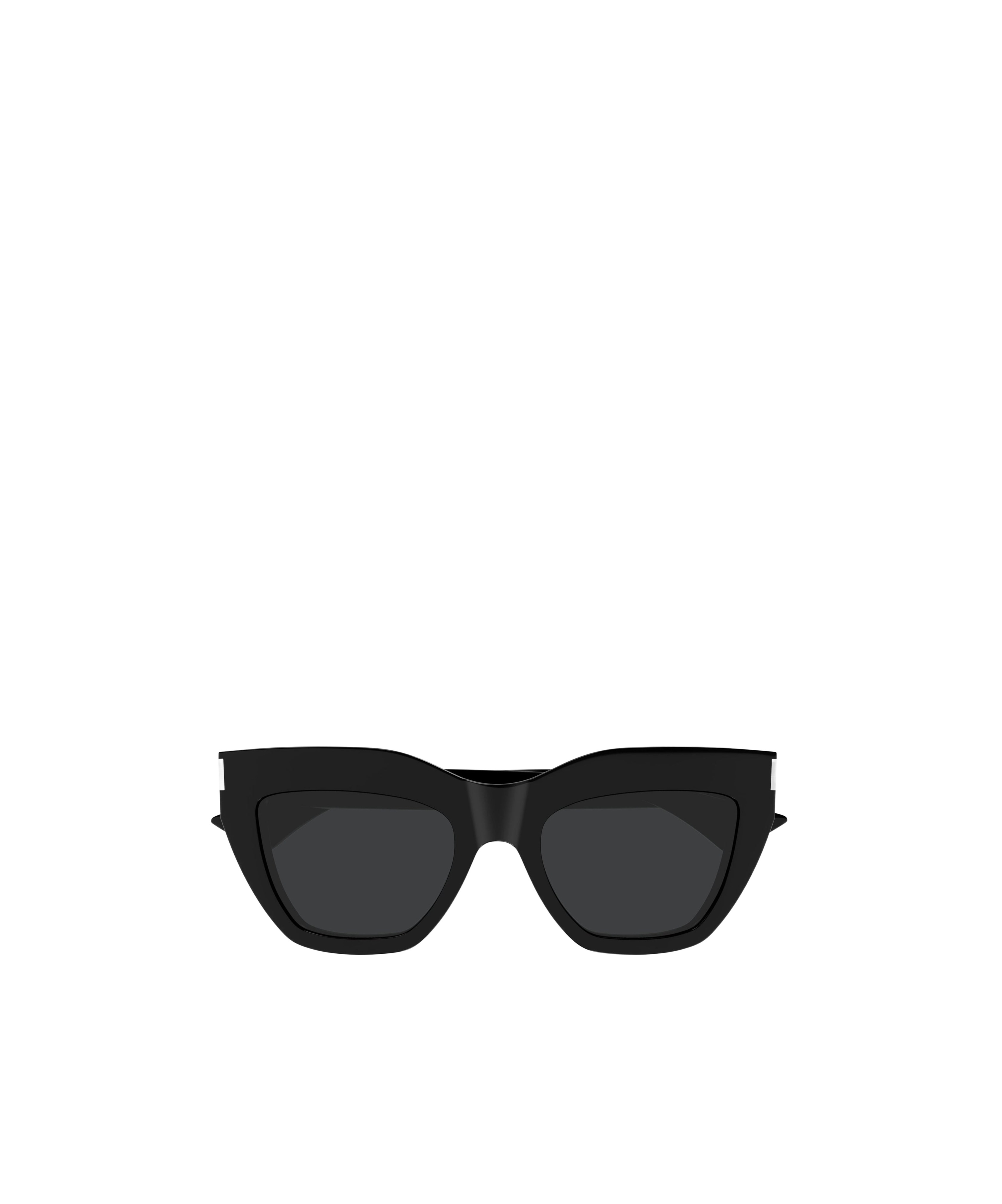 Saint Laurent Black-black-black Recycled Acetate Sunglasses In Black