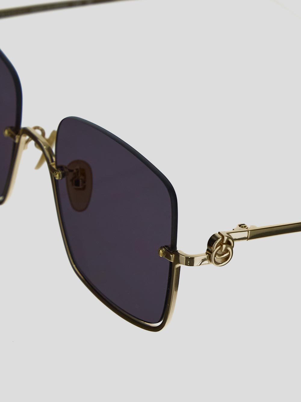 Gucci Double G Oversized-frame Sunglasses In Gray