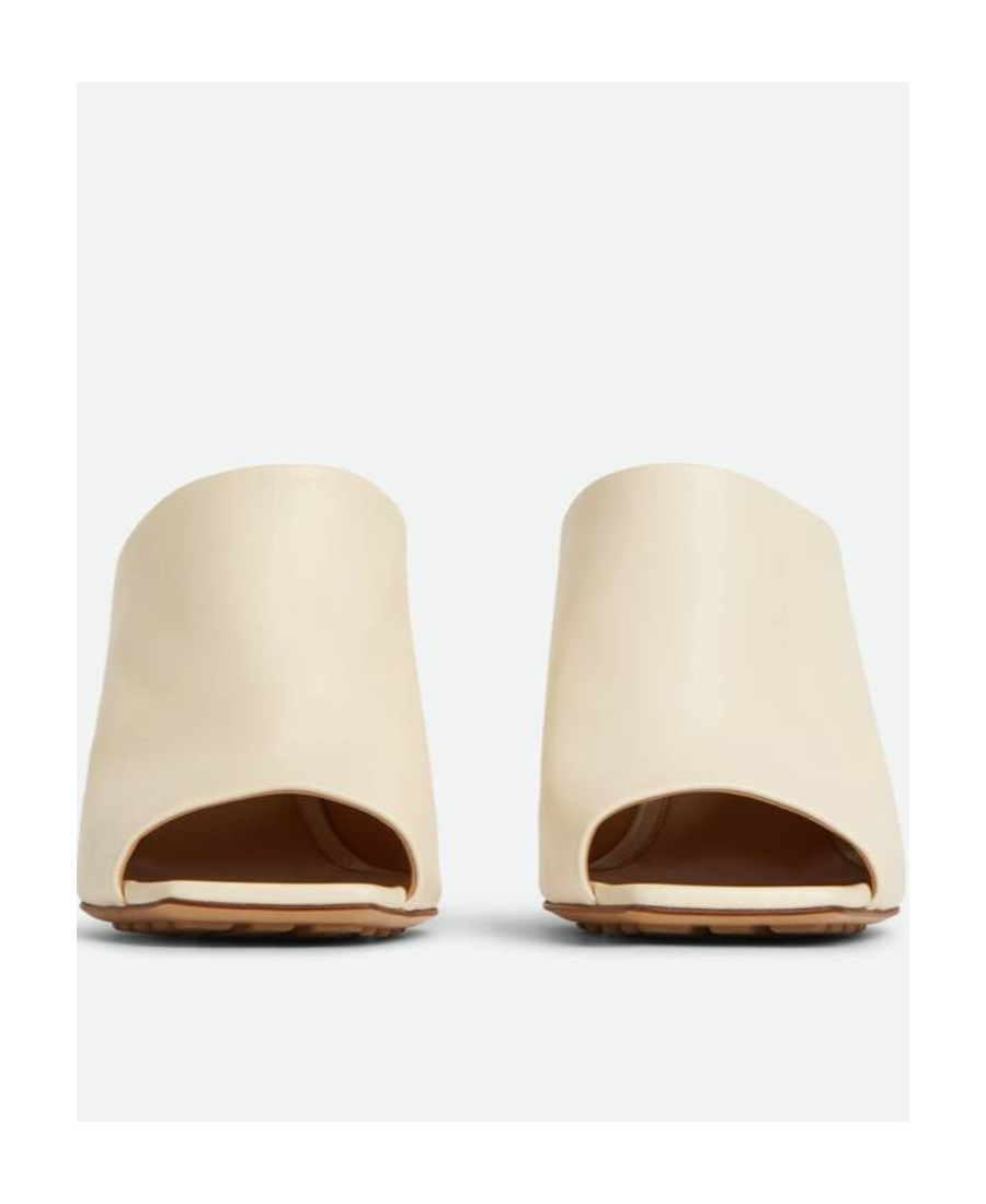 Bottega Veneta Knot Leather Mules In Green